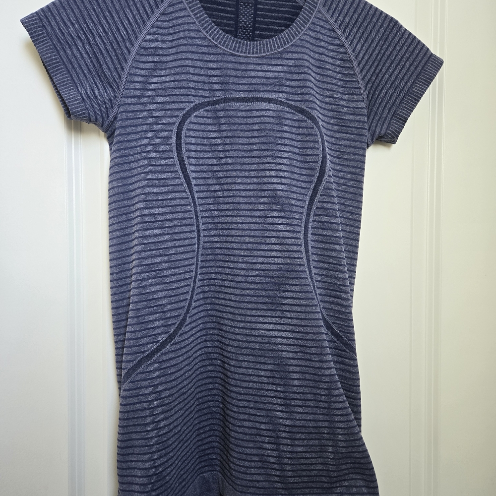 Lululemon Athletica Navy Striped Top